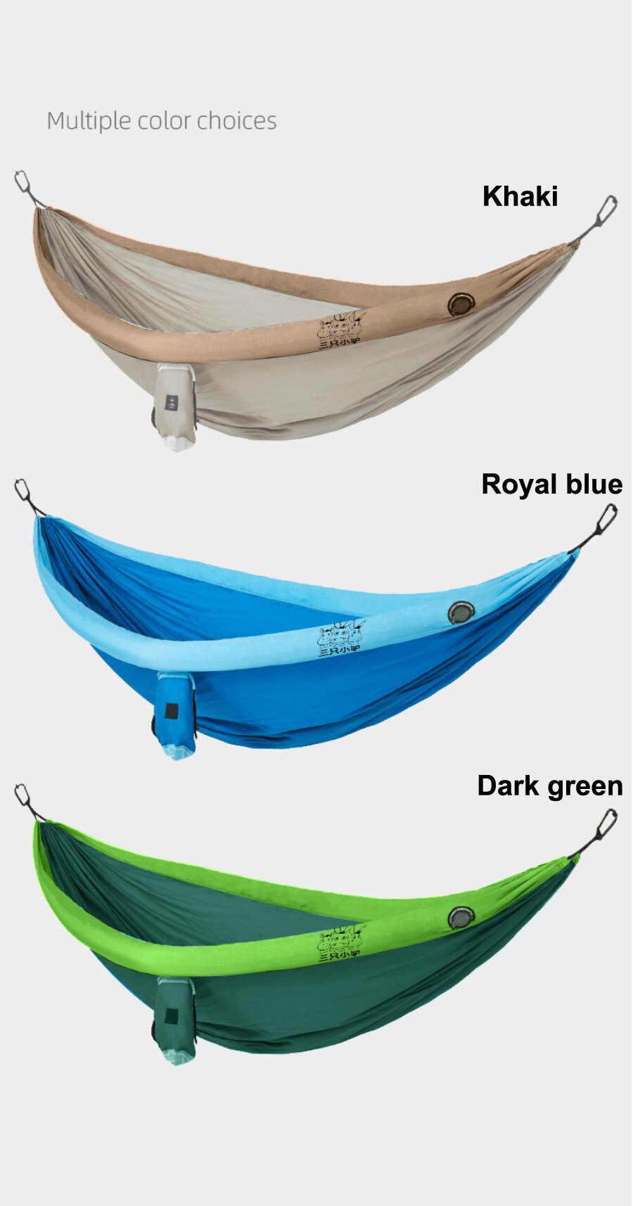 Cheap Goat Tents Loading Weight 200KG 2 Person Ultralight Inflatable Camping Hammock Tent 210T Nylon Outdoor Camping Hunting Hammock   